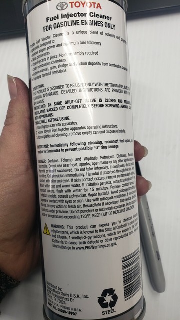 Injector cleaner toyota