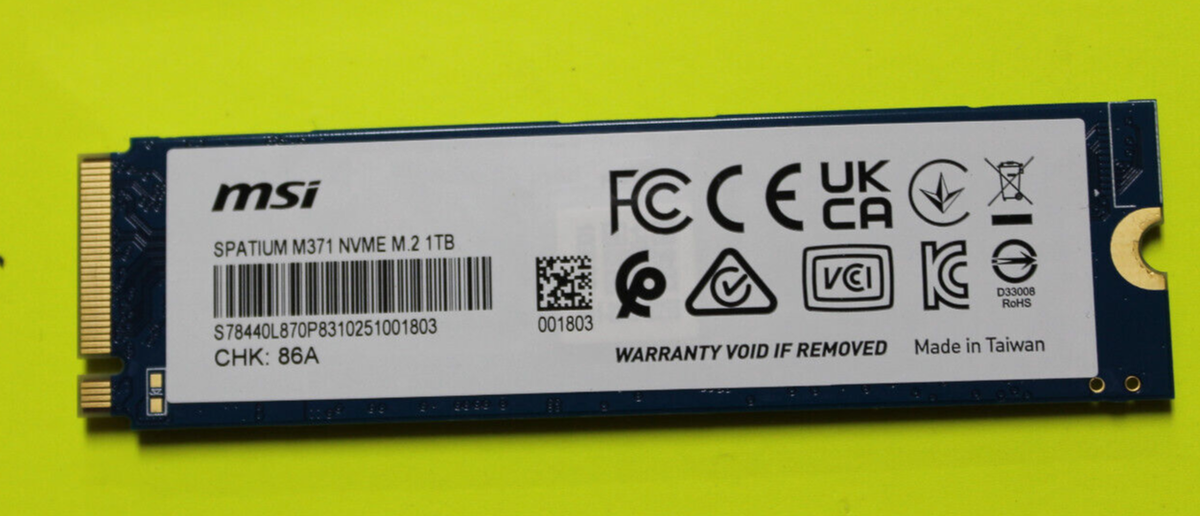 MSi M371 NVMe 1TB Internal SSD M.2 2280 SSD Solid State Drive | eBay