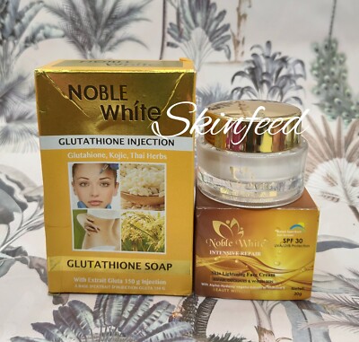 Original Noble white Glutathion & Kojic VIP body exfoliating soap & F.cream   | eBay