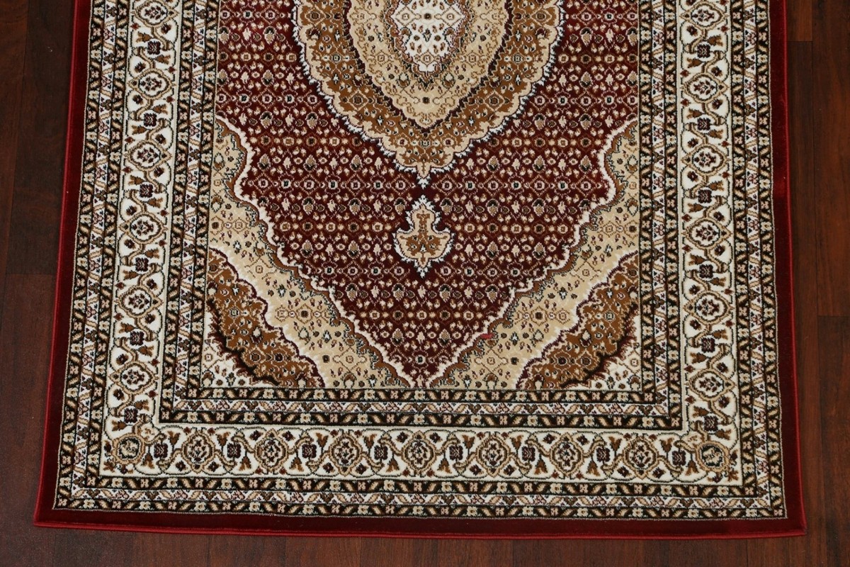Geometric Traditional Turkish Oriental Area Rug Heat-Set