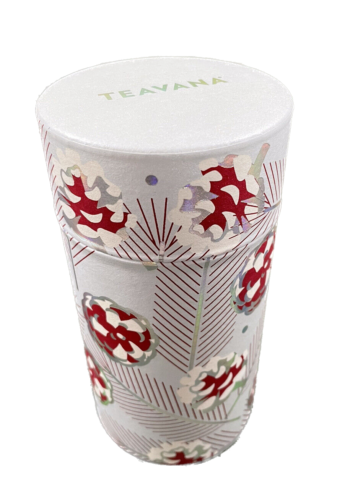Teavana Kiefern holographisch 5 Unzen Teedose 6 Zoll Kanister - eisblau rot weiß - Bild 2 von 9