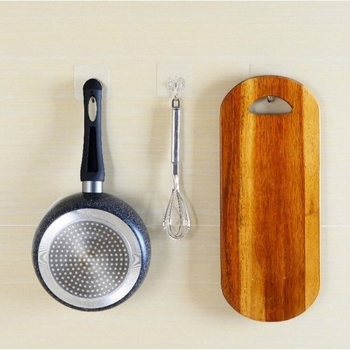 20Pcs Waterproof Hooks Sticky Wall Hangers Key Bag Hook for Bathroom Kitchen - Picture 9 of 12