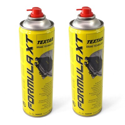 2x TEXTAR Bremsen / Kupplungs-Reiniger FORMULA XT Spray 500ml