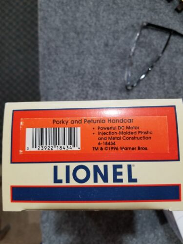 LIONEL #6-18434 PORKY AND PETUNIA HANDCAR MINT BOXED PERFECT FREE SHIP - Picture 2 of 2
