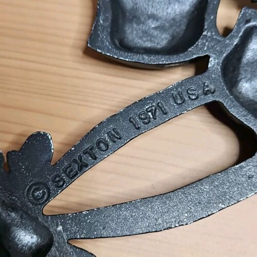 Metal Wall Art Decor Vtg 1971 Sexton Woman Chef Cook Housework USA MCM Shabby - Picture 9 of 10