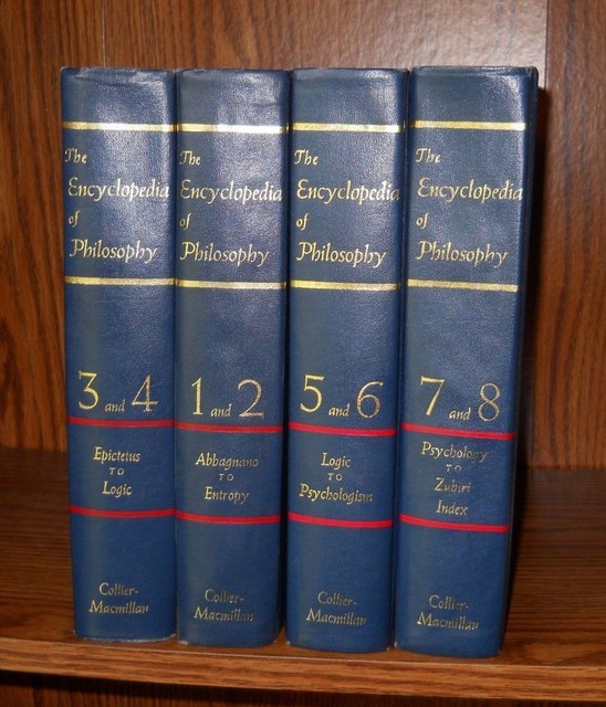 THE ENCYCLOPEDIA OF PHILOSOPHY COMPLETE 4 BOOKS 8 VOLUMES (1967