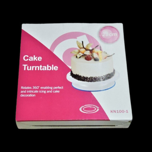 Drehbare Tortenplatte Tortenständer Kuchen Drehteller zum Dekorieren von Torten - Bild 5 von 5