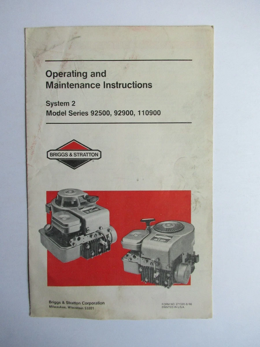 Briggs and stratton lawn on sale mower manual