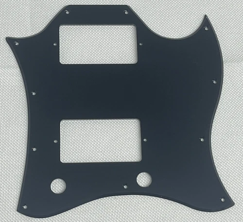 Acrylic Black 1-Ply For Fit Gibson SG Standard Full Face Style Guitar Pickguard