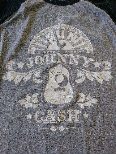 Sun Records Johnny Cash Henley Baseball Long sleev