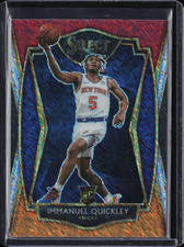 2020 Panini Select #172 Immanuel Quickley Red White Orange Shimmer