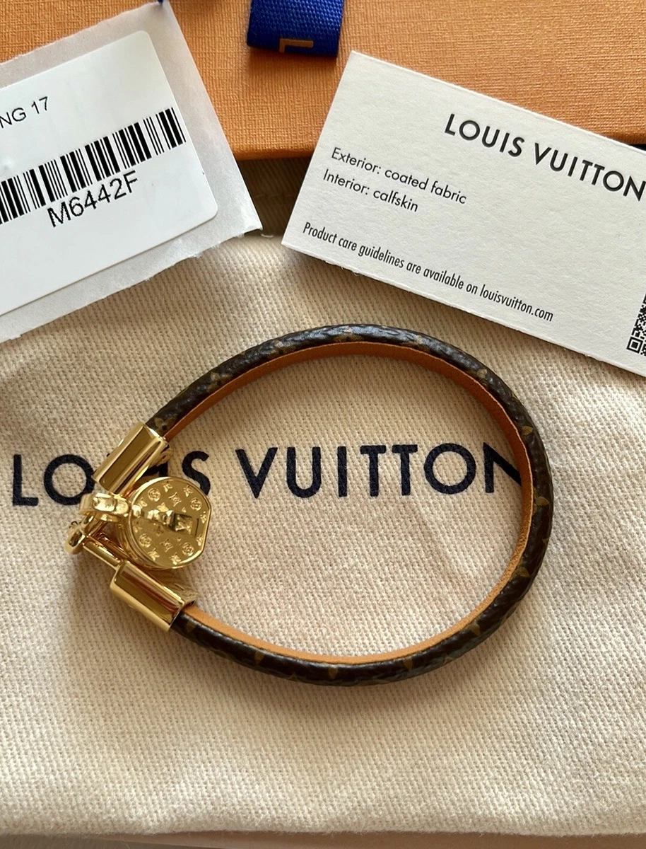 Louis Vuitton M6442E BC LV Tribute Monogram Bracelet 17 Made in