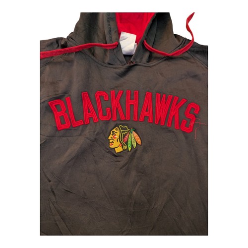 CHICAGO BLACKHAWKS NHL LICENSED HOODIE BLACK STITCHED GRAPHICS SIZE -Large - Picture 2 of 9