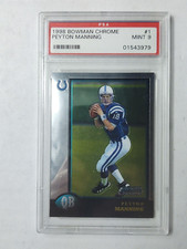 1998 Bowman Chrome Peyton Manning Rookie #1 PSA 9 MINT Indianapolis Colts