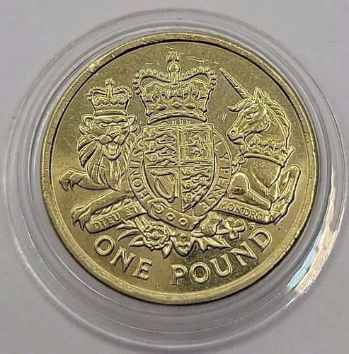 2015 The Royal Mint The Royal Coat of Arms UK One Pound £1 coin