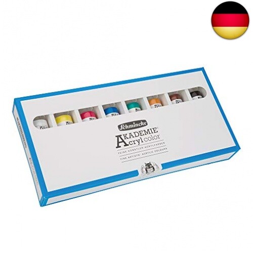 Schmincke – AKADEMIE Acryl, Grundsortiment 8 x 60 ml-Tuben, 76 011 097, K - Bild 1 von 3