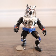 TMNT Ninja Turtles CHROME DOME figure with BELT Playmates 1991 Vintage
