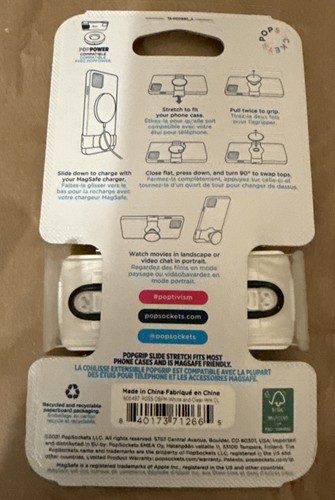 Popsockets Slide Stretch Adjustable Cell Phone Grip & Stand with Swappable Top - 第 3/5 張圖片