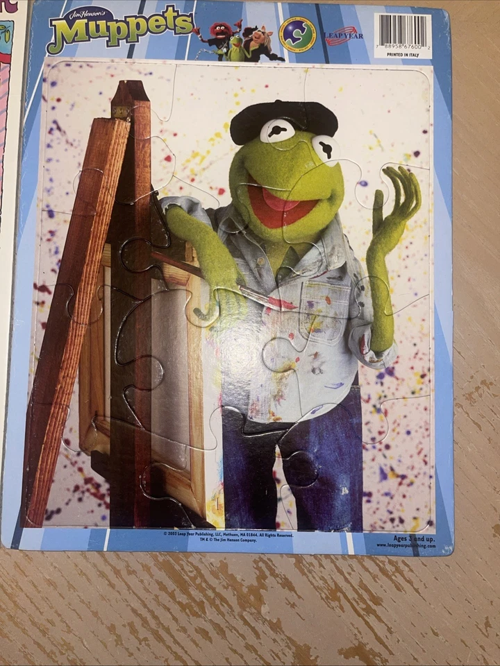 Y2K Vtg Jim Henson Muppets Kermit 2003 & Arthur Milton Bradley 1996 Puzzles. - Image 3 of 4