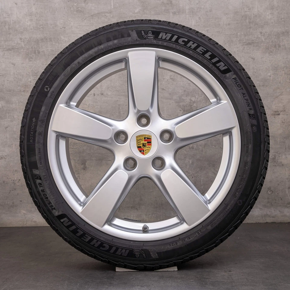 Porsche Boxster Cayman 981 Winterräder 19 Zoll Felgen 98136214003 98136214303 - Bild 4 von 4