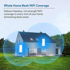 LINKSYS VELOP MESH HOME WIFI SYSTEM, 4,000 SQ. FT COVERAGE, 40 DEVICES, -