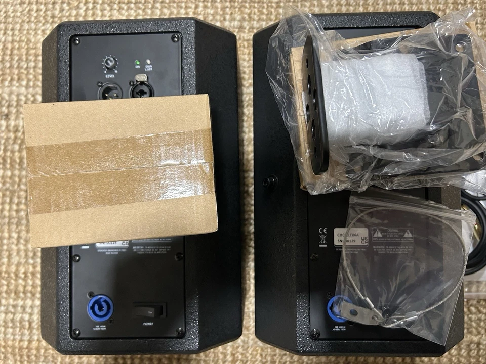 Diffusori Da Scaffale "Proel" LTX6A Attive Con Supporti Parete E Cavi - NUOVI - Immagine 4 di 4