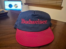 Vintage Budweiser Beer Snapback Trucker Hat made in USA