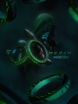 Avengers: Doomsday - Doctor Doom's Green Ring Infinity Vision Official Poster.