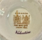 1960s Paragon English Bone China Valentine Violets Cup & Saucer W/ Gold Trim — photo 5