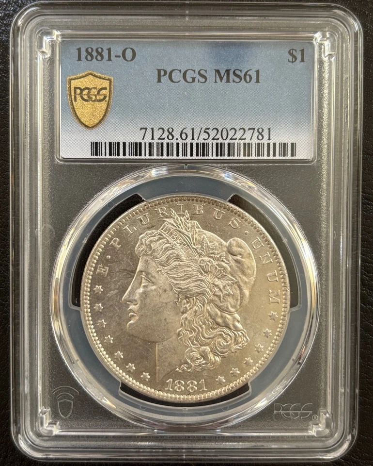 1881 O Morgan Silver Dollar $1 -PCGS MS61 - GOLD SHIELD (#1082) - Image 2 of 4