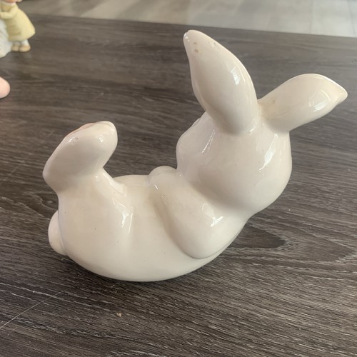 VTG Omnibus OCI 1983 Tumbling Bunny Rabbit Figurine Bone China Lot Of 3 - Picture 3 of 11