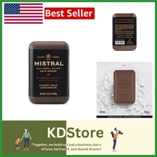 Bourbon Vanilla Men’s Luxury Triple-Milled Soap - Natural, Moisturizing & Lon...