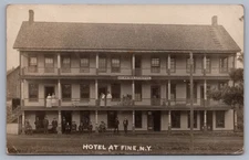 St. Nicholas Hotel Fine NY RPPC Adirondacks St. Lawrence County Postcard L4