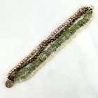 W/ Citrine Smoky Quartz & Peridot Multi-Strand Copper & Yellow Pearl Bracelet