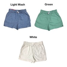 Gap Kids Girl's Pull-On Cotton Short, Drawstring Paper Bag Waist, Dolphin Hem