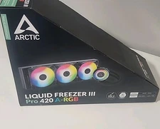 NEW ARCTIC Liquid Freezer III PRO 420 A-RGB CPU AIO Water Cooling PC in WHITE