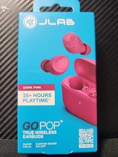 JLab Go Air POP True Wireless Bluetooth Earbuds Dark Pink