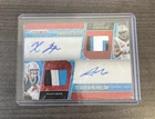 2025 Prizm Tetairoa McMillan/Xavier Legette FOTL Red Shimmer Dual Patch Auto /35