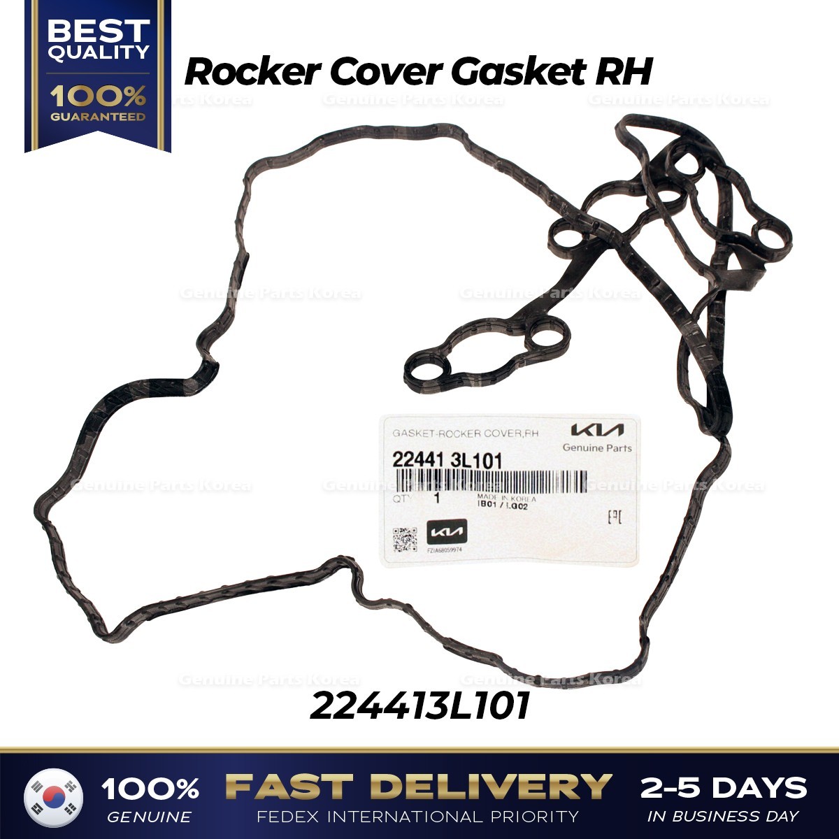 ⭐Genuine⭐ Rocker Cover Gasket RH 224413L101 for Hyundai Genesis