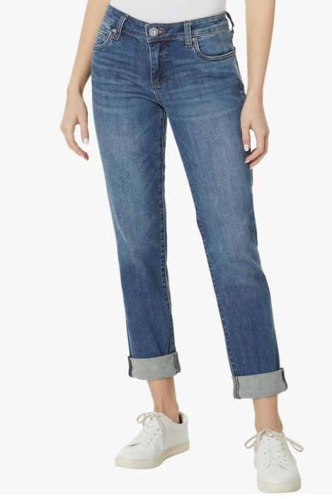KUT from the Kloth Catherine Fab Ab Boyfriend Blue Jeans Size 6 ~ NICE