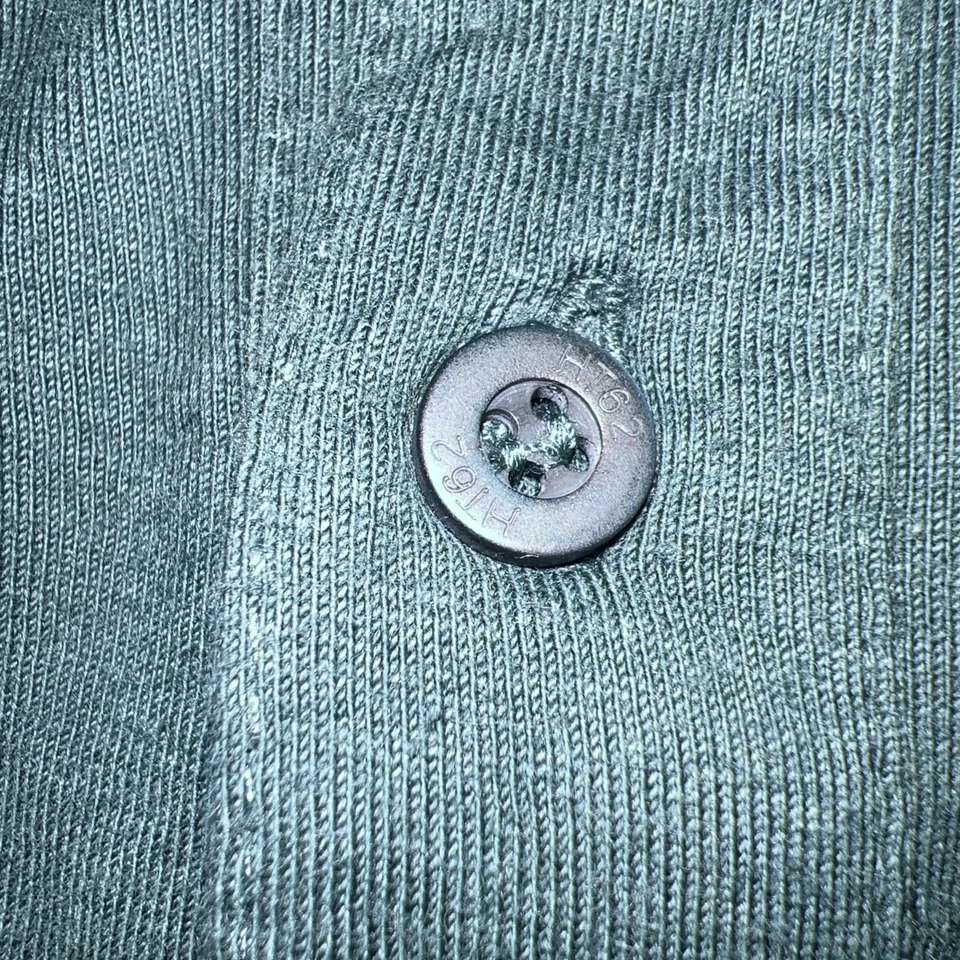 Camisa Polo HANG TEN 2 Pies Logo Rayas Verdes Adulto Grande Años 70 De Colección Surfista Nueva Foto 4 de 4