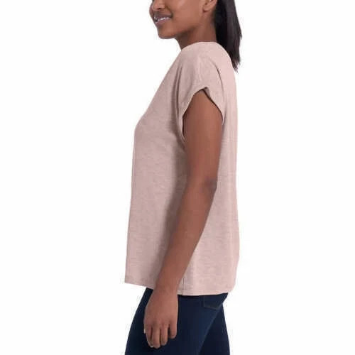 Jessica Simpson Ladies' Knit V-Neck Top Size, L Color Purple /B11 - Picture 3 of 3