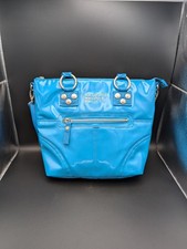George Gina & Lucy Fainaway Handtasche Türkis Blau - Top Zustand mit...