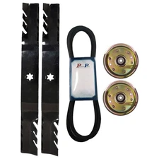 42" LTX1040 LTX1042 756-04219 954-04060B DECK BELT & BLADES & 2 IDLERS