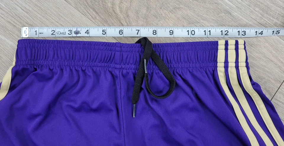 Adidas Orlando City SC Authentic MLS Purple Soccer Shorts Girls Size Small - Image 3 of 4