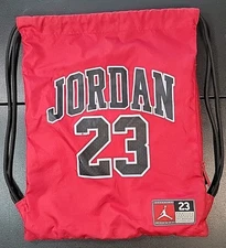 Nike Air Jordan 23 Jumpman Drawstring Gym Red Bag Sack Red 