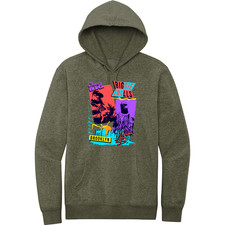 BRAND NEW RETRO KINGS BIGGIE 80s HEATHER OLIVE Hoodie SMALL-4XLARGE MADE IN USA