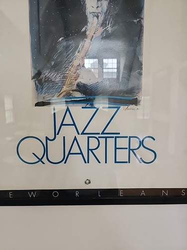 Seltenes Wallin handsigniertes 1981 New Orleans JAZZ QUARTERS Fairmont Hotel Poster... - Bild 3 von 10