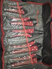 Blue Point Tools Curved Straight Needle Nose Set Lot Locking Pliers Red Case