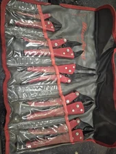 Blue Point Tools Curved Straight Needle Nose Set Lot Locking Pliers Red Case